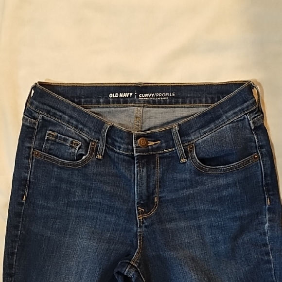 Old Navy Dark Blue Women's Skinny Jeans - Picture 2 of 7